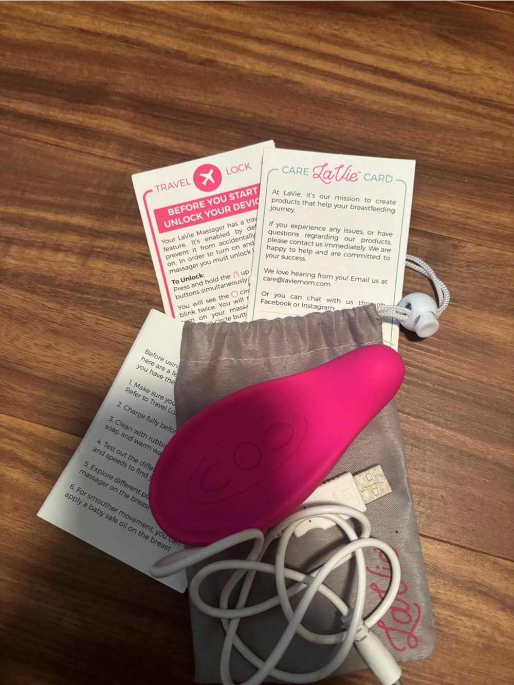 LaVie breastfeeding massager